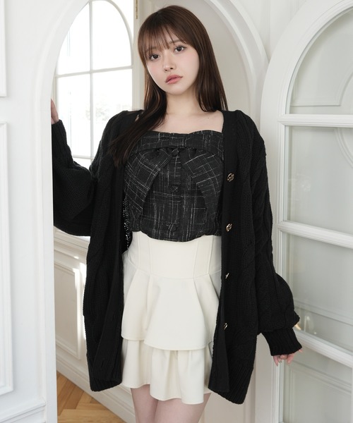 セール】リボンオフショルロングスリーブトップス（シャツ/ブラウス