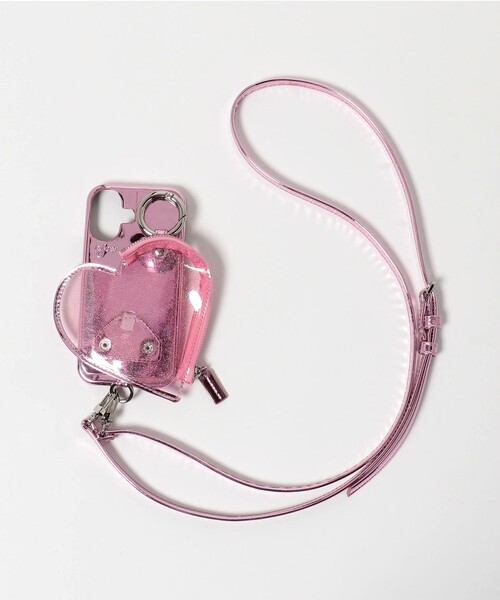 ajew＞PVC HEART PLANET POCKET iPhone16ケース（スマホケース/カバー