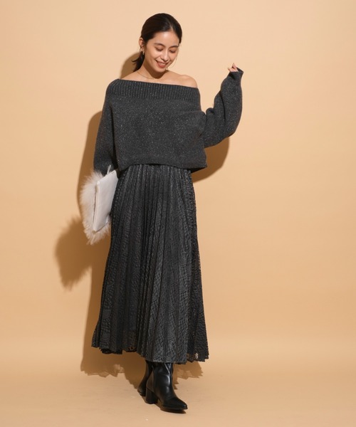 Mystrada（マイストラーダ）の「アクアラメオフショルニット（ニット