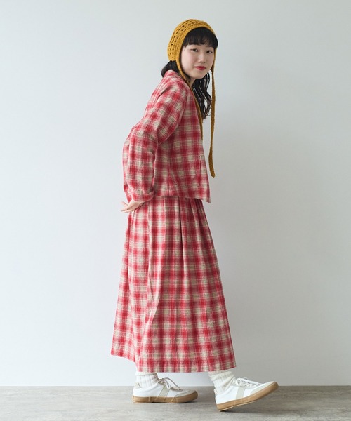 bulle de savon（ビュルデサボン）の「オンブレーチェックスカート