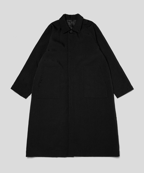 ENOF（イナフ）の「twill long coat（ステンカラーコート）」 - WEAR