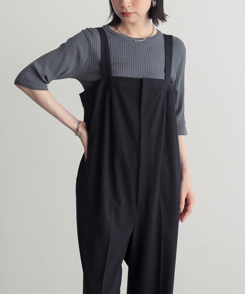 セール】[低身長/高身長向けサイズ有]サロペットパンツ