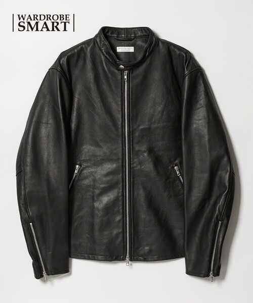 WEB限定 WARDROBE SMART】 シープ シングル ライダースジャケット
