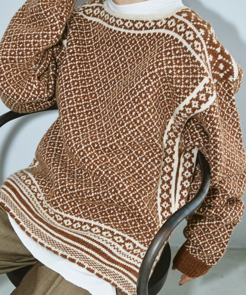 TODAYFUL（トゥデイフル）の「ノルディックオーバーニット（ニット