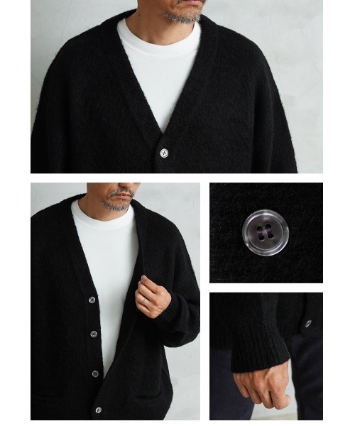 WAIPER.inc（ワイパーインク）の「モヘアニット カーディガン SOLID