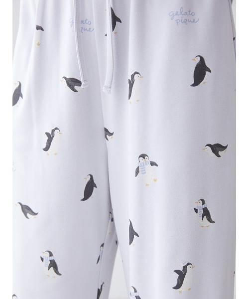 gelato pique（ジェラートピケ）の「ペンギン柄ロングパンツ（ルーム
