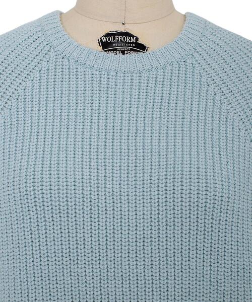 Drawer（ドゥロワー）の「Drawer 7G畦編みクルーネックプルオーバー