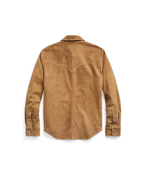 RRL（ダブル アール エル）の「スエード ウエスタン シャツ ジャケット