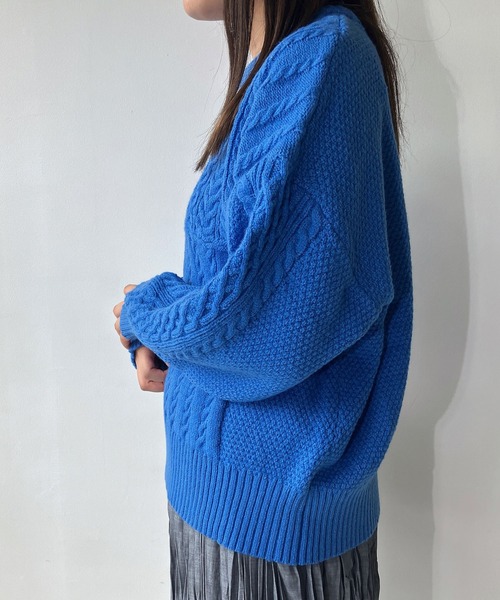 AS KNOW AS plus（アズノゥアズプラス）の「◇リサイクルヤーンニット