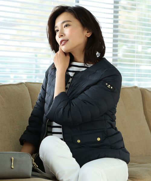 TATRAS / 別注 ACACIA ノーカラーライトダウンジャケット（ダウン