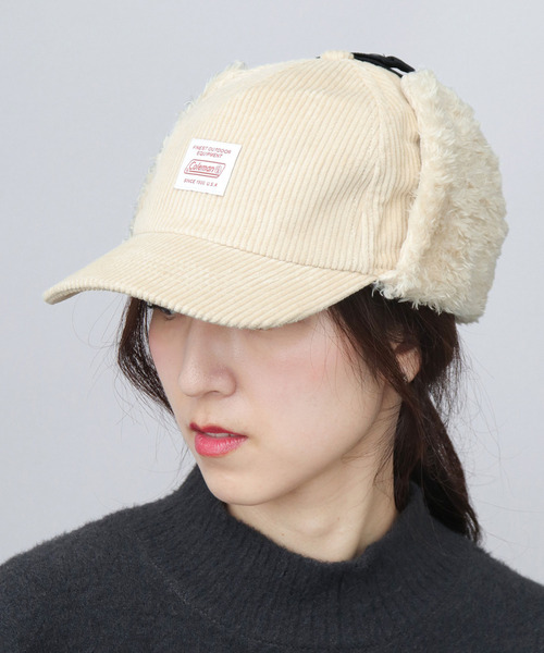 イヤーフラップ付き コーデュロイ フライトキャップ（キャップ