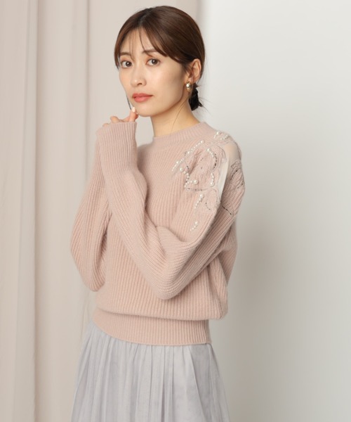 Apuweiser-riche（アプワイザーリッシェ）の「アシメレースニット