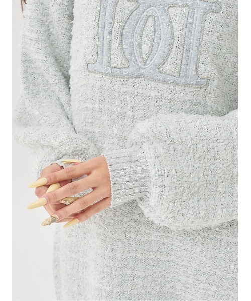 DDロゴツイードニットプルオーバー（ニット/セーター）｜Darich