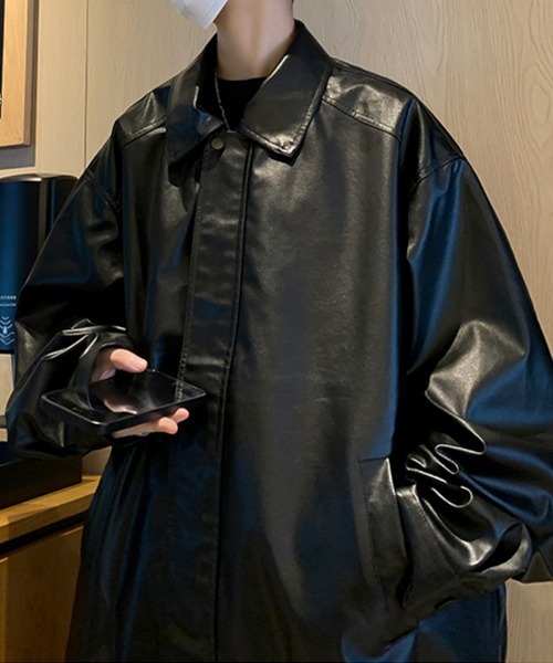 Ressaca（レサーカ）の「ヴィンテージライクフェイクレザージャケット