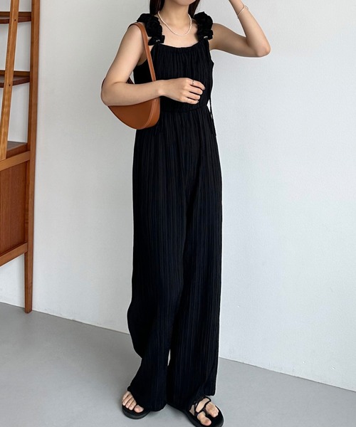 PRANKPROJECT】オフショルベアリボンオールインワン