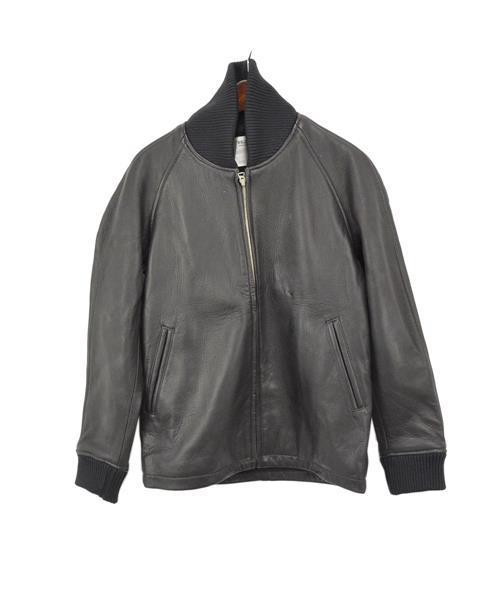 ブランド古着】ラグランスリーブレザージャケット ボンバージャケット