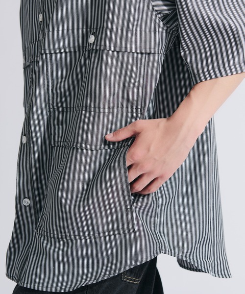 MULTI POCKET STRIPE SHIRT / マルチポケットストライプシャツ（シャツ