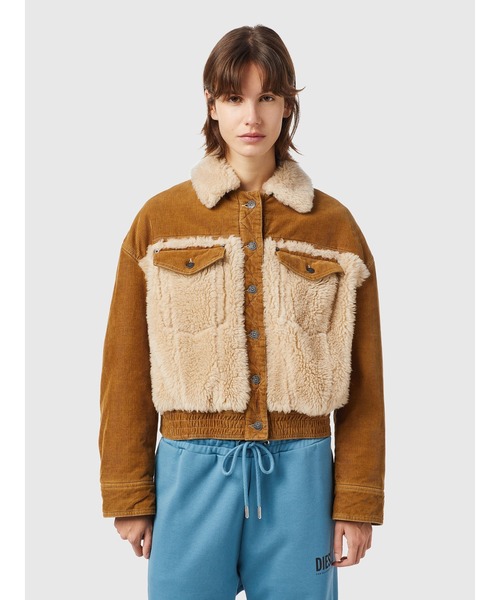 DIESEL（ディーゼル）の「レディース ジャケット コーデュロイ テディ