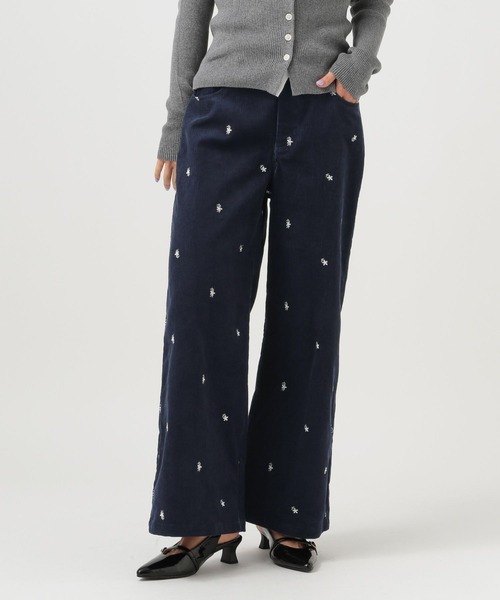 セール】[トレンドライク]刺繍コーデュロイパンツ（その他パンツ