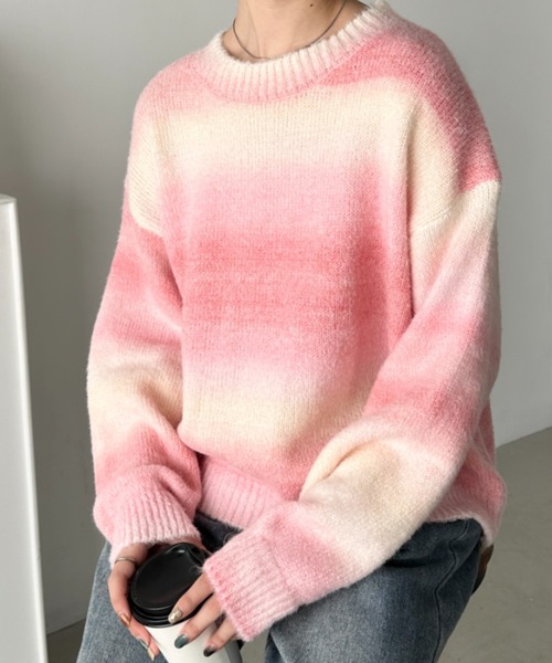 セール】グラデーションニットプルオーバー（ニット/セーター）｜CLEA