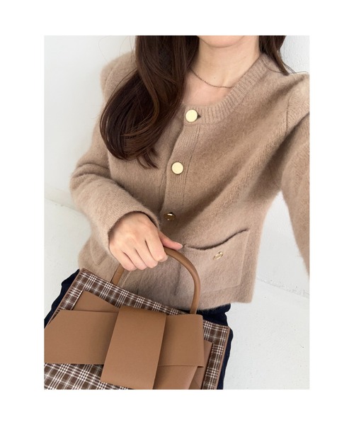 セール】フォックスウールニットジャケット（カーディガン/ボレロ