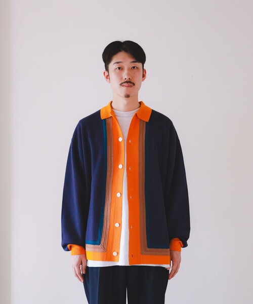 F-LAGSTUF-F（フラグスタフ）の「F-LAGSTUF-F / STRIPE KNIT CARDIGAN