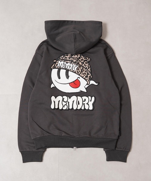 MEMORY】レオパード オバケ ZIPパーカー / Leopard Ghost ZIP Hoodie