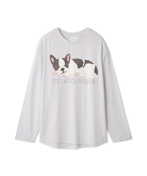 gelato pique（ジェラートピケ）の「SLEEPING DOGワンポイントロンT