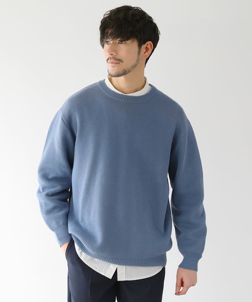 抗菌防臭TCミラノリブクルーネックニット（ニット/セーター）｜LIL