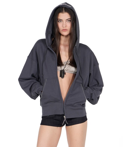 SCULPTOR（スカルプター）の「Beaded Saint Hoodie Zip-Up/ビーズ