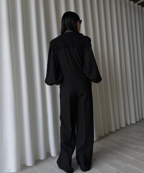 セール】SAILOR LACE COLLAR JUMP SUIT（つなぎ/オールインワン