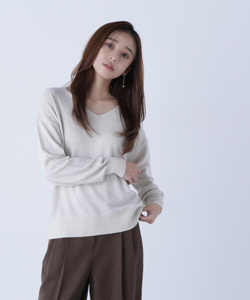 セール】◇FOX混ジェントリーシリーズ Vネックニット（ニット/セーター