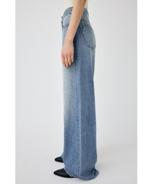MOUSSY（マウジー）の「CROSS WAIST WIDE STRAIGHT（デニムパンツ