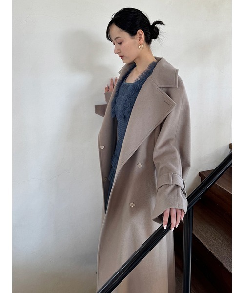 SNIDEL（スナイデル）の「ウールカシミヤスタンドカラーコート（その他