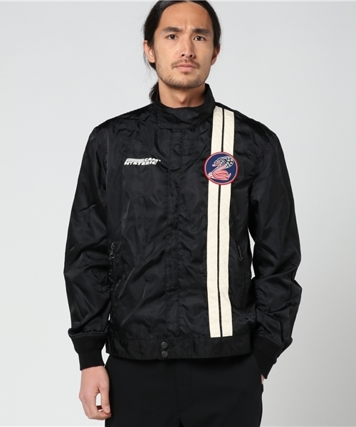 ヒステリックグラマー ブラック ジッパー式 ナイロンジャケット H XXX