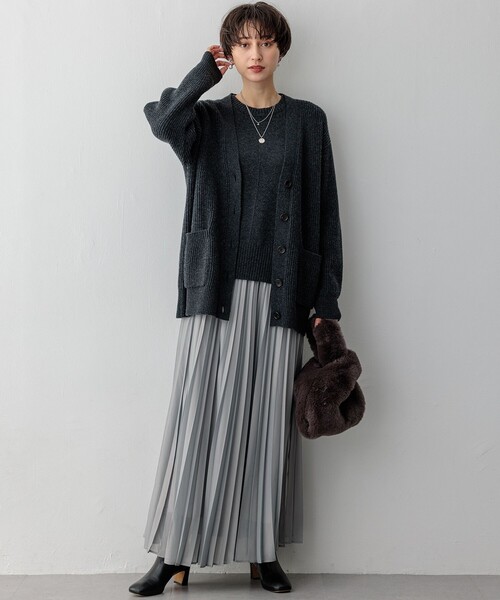 洗える】カシミヤブレンド クルーネック ニット（ニット/セーター