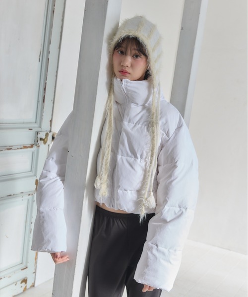 Smyeon（スミョン）の「Stand collar short volume jacket/スタンド