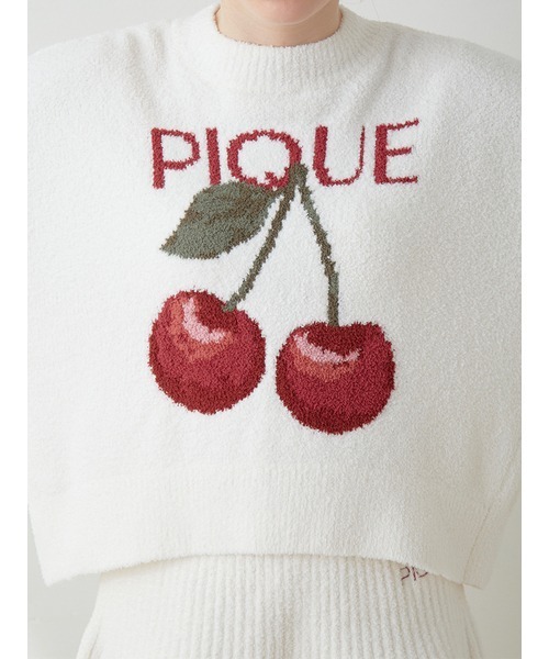 gelato pique（ジェラートピケ）の「チェリージャガードプルオーバー
