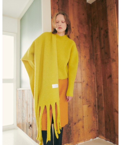 LE CIEL BLEU（ルシェルブルー）の「Roop Yarn Knit Stole（ストール