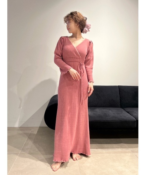 SNIDEL HOME（スナイデルホーム）の「チュールカシュクールワンピース