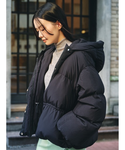 FRAY I.D（フレイアイディー）の「フードドロストショートダウンコート