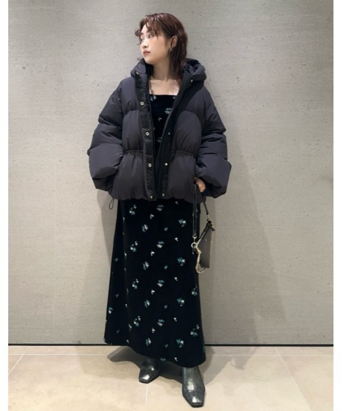 FRAY I.D（フレイアイディー）の「フードドロストショートダウンコート