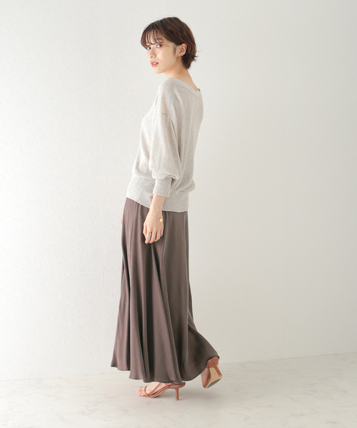 plage（プラージュ）の「Washable Fibril ギャザーロングスカート