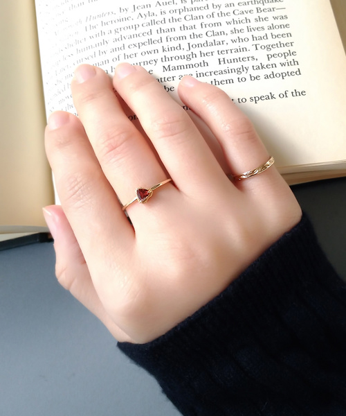 NOIR DE POUPEE（ノワールドプーペ）の「【WEB限定】K10 ガーネット