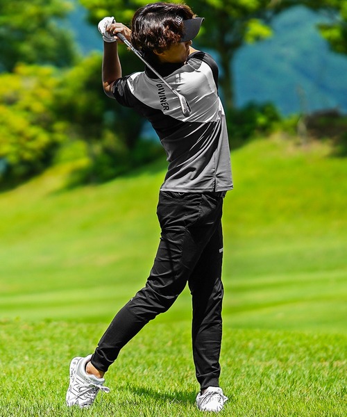 DIVINER GOLF】切替スムースポロシャツ メンズ ゴルフポロ ゴルフ