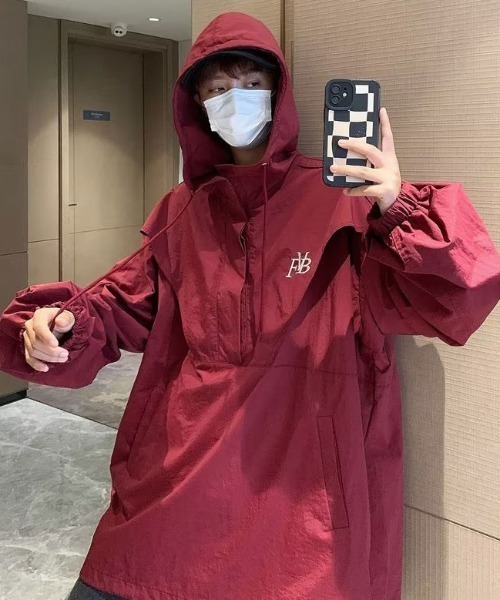 ワンポイントアノラックパーカー（ナイロンジャケット）｜MGV