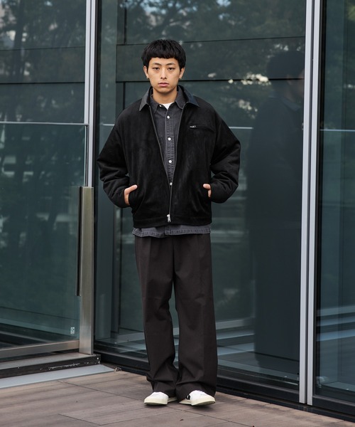 完売間近】フェイクスエード ショート ブルゾン/Faux Suede Short