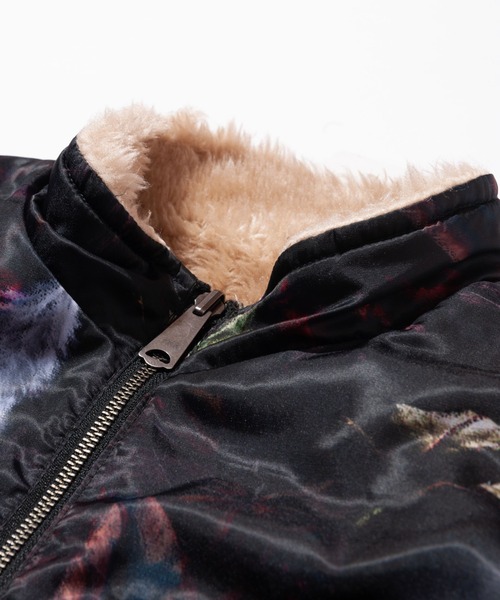 glamb（グラム）の「Reversible boa China JKT / リバーシブルボア