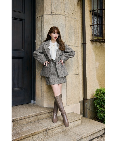 Hemingway Check Tweed Jacket（テーラードジャケット）｜Her lip to