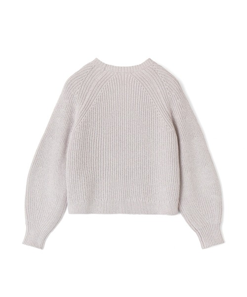 ANAYI（アナイ）の「ブライトリリヤーン片畦パフスリーブ プルオーバー